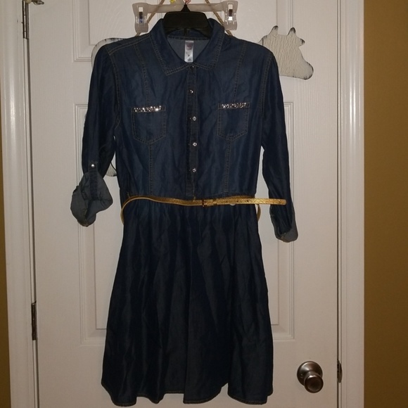 denim dress size 20